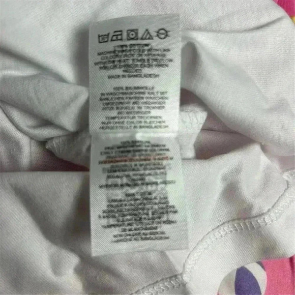 Chelsea Peers Women's XS Pajama Set Tropic Like It's Hot in White and Pink - Picture 11 of 12